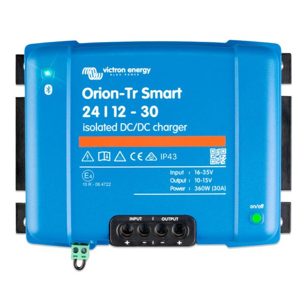Cargador Booster Orion-Tr Smart 24/12-30A Aislado CC/CC Bluetooth Victron Energy